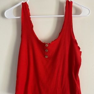 Red tank top